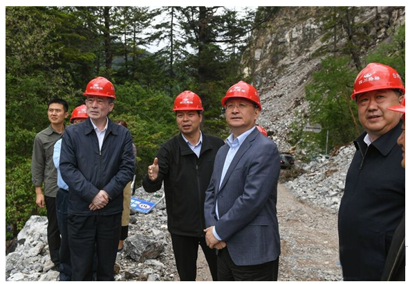 四川省委副書記、省長尹力一行赴 九寨溝景區(qū)恢復(fù)重建項目調(diào)研